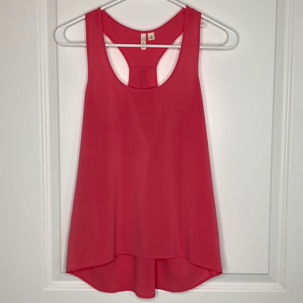 Nordstrom Frenchi | Racerback Hi-Low Tank | Pink | Size XS